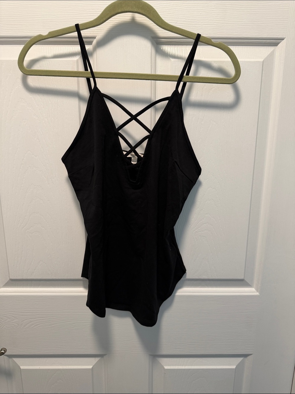 Express Black Crisscross Cami Tank